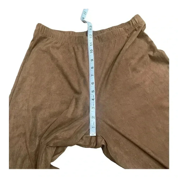 Antthony Brown Wide Leg Crop Brown Polyester Pull On Pants Women’s size Medium - Picture 7 of 10